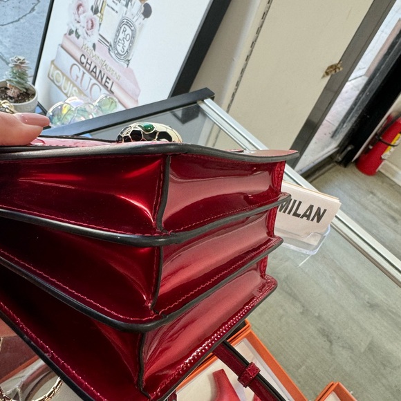 Bvlgari Patent Leather Small Serpenti Forever Handle Bag - Picture 6 of 10